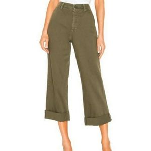 Free People On My Mind Trousers Dark Green